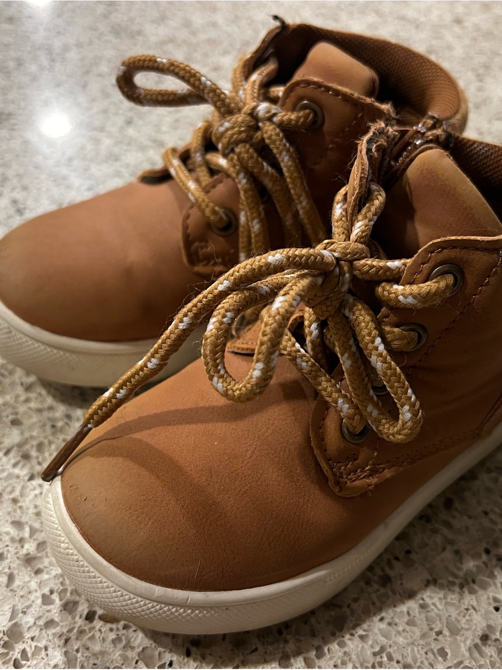 Kids Brown High-Top Sneakers - Unbranded